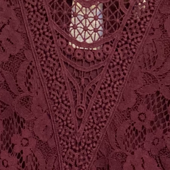 NWT Torrid Burgundy Purple Lace Trapeze Dress - Picture 7 of 10